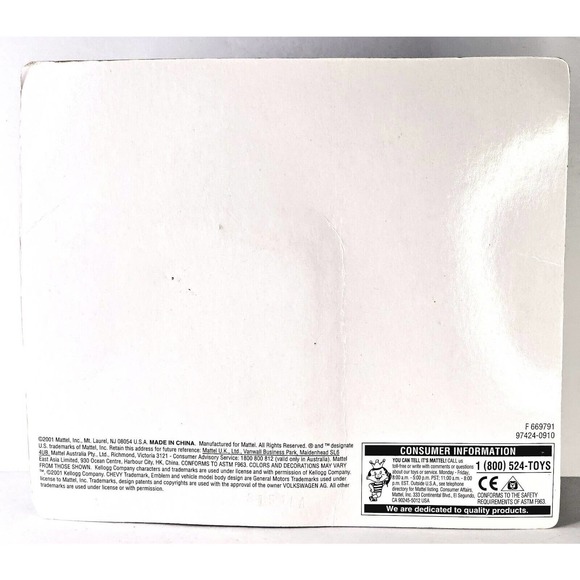 Matchbox 1/64 Rice Crispies 1957 Chevy Convertible and 1967 VW Delivery Van NRFB - Picture 6 of 7